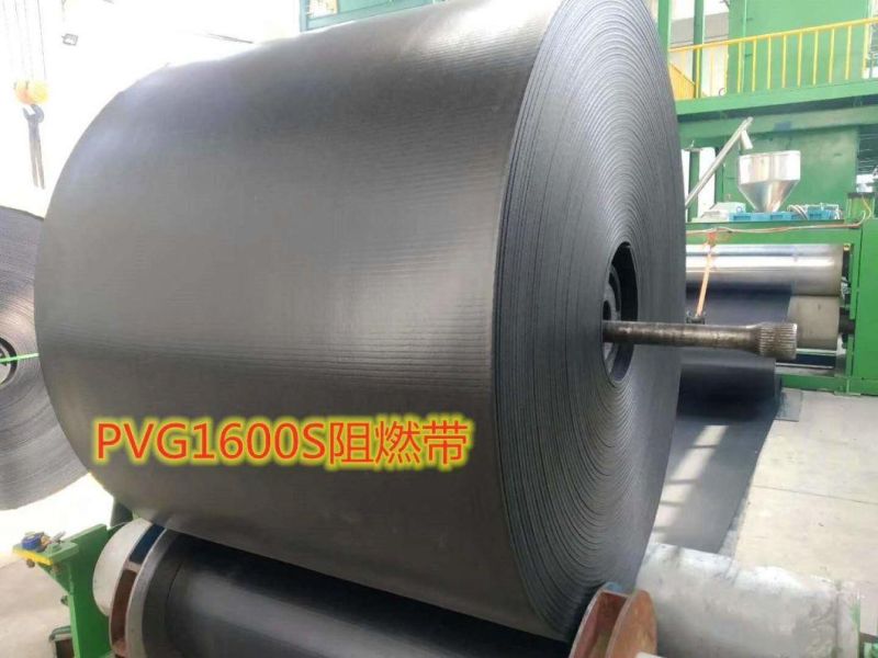 Solid Woven Burning Resistant PVC Conveyor Belting