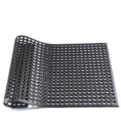 914*610*12mm (3&prime;x2&prime;x1/2&quot;) Anti-Slip and Drainage Rubber Mat