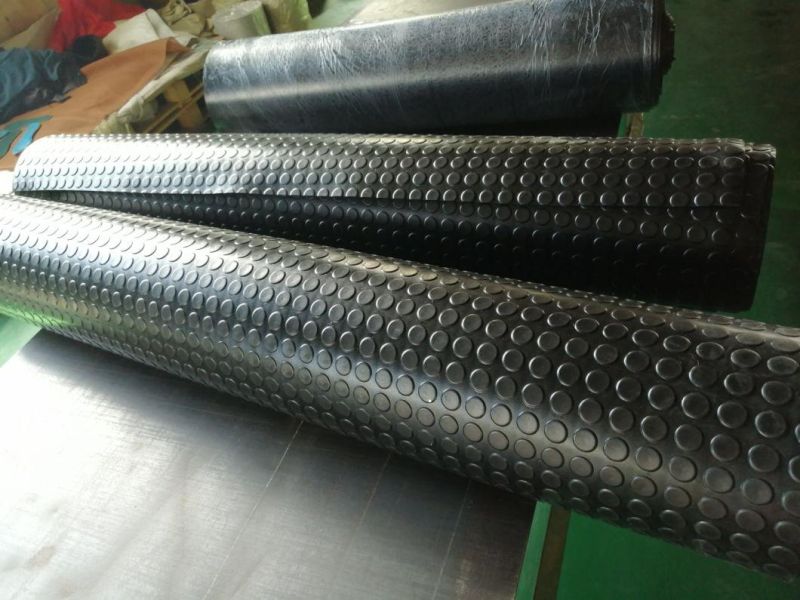 Black DOT Round Anti-Slip Rubber Floor/Mat/Sheet