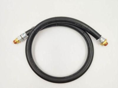 3/8inch; ID Hose, 3/8inch; NPT Fittings, One End Fixed, One End Swivel 146020 Rubber Air Brake Hose Assembly