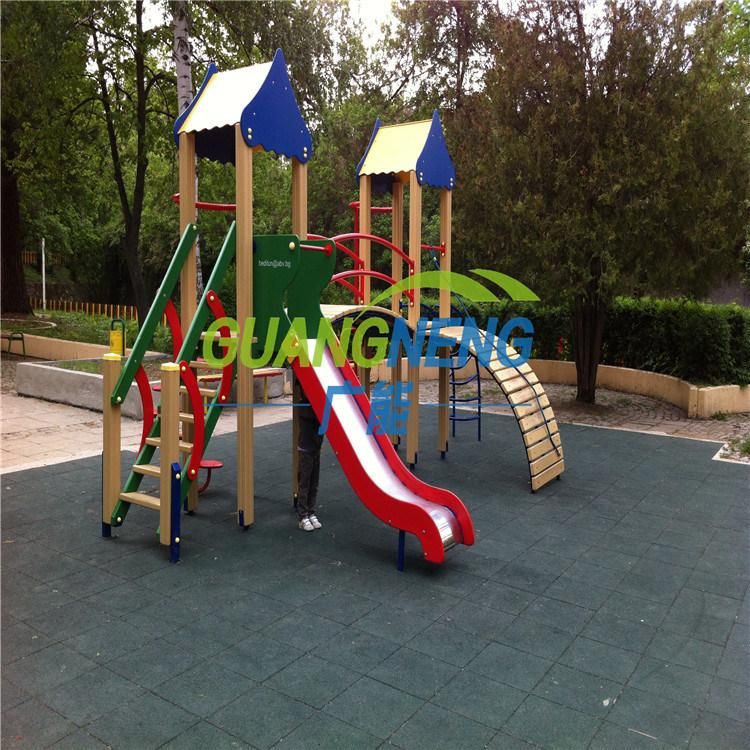 Rubber Flooring for Square Outdoor Sports Court