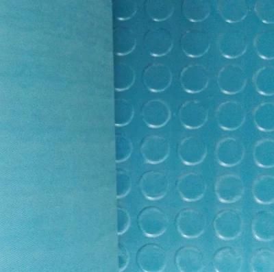 China Factory Manufacturing Blue Round DOT Rubber Mat