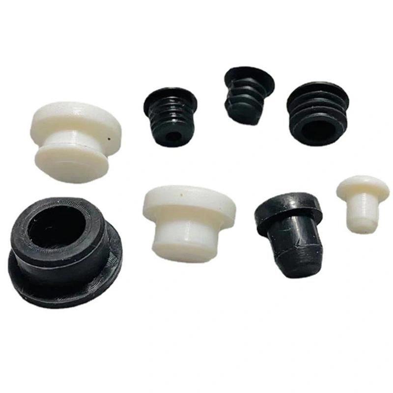 Factory Manufacture NBR, FKM, Silicone, Neoprene, EPDM Rubber Plugs Plastic Rubber Injection Parts