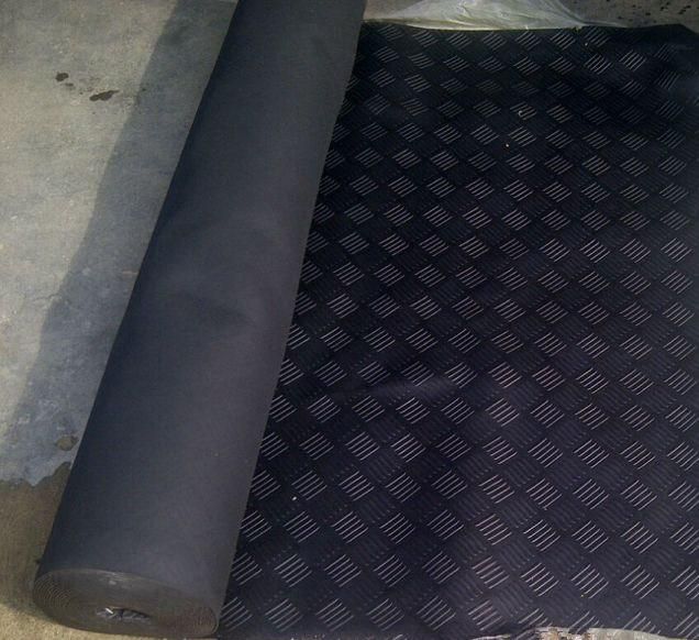 Cloth Inserted Rubber Sheet Rolls, Industrial Rib Rubber Sheet