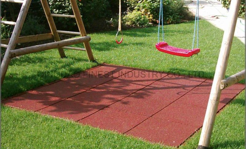 Walkway Park Yard Garden Anti-Slip Safety Rubber Mat Rubber Tile Rubber Flooring