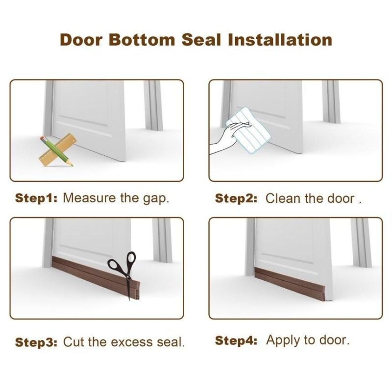 Silicone Door Bottom Weatherstrip Seal