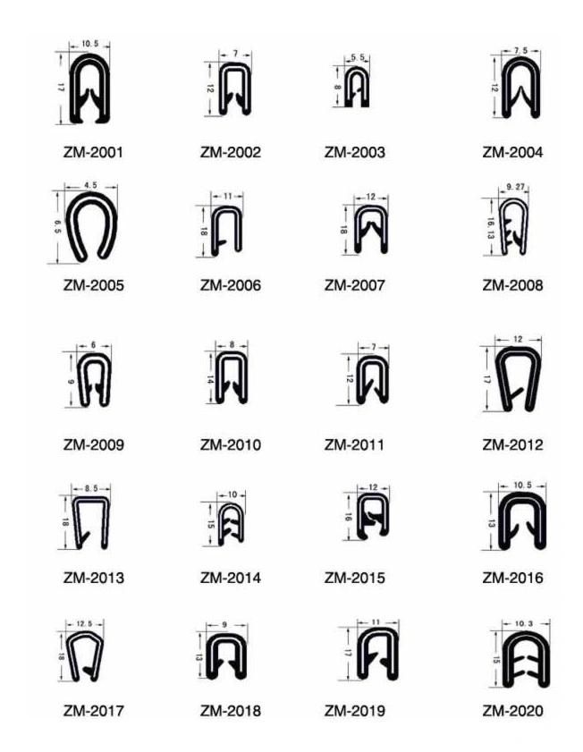 PVC Co-Extruded Edge Trim Sealing Strip