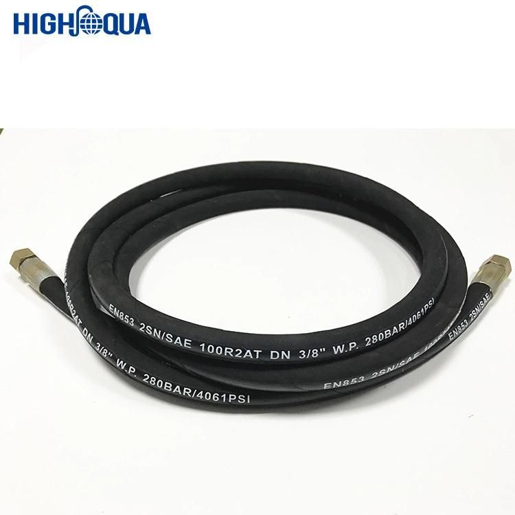 Cloth or Smooth Surface Black and Colorful Hydraulic Hose with 1sn 2sn