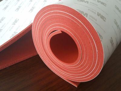 Silicone Sponge Rubber Sheet, Silicone Foam Rubber Sheet with 3m Glue Adhesive