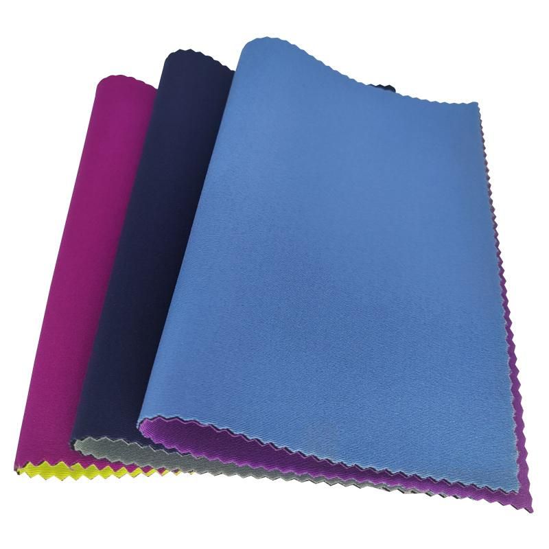 Eco Friendly 1.5mm Cr Neoprene Rubberized Fabric for Swimwear Colorful Stretchable