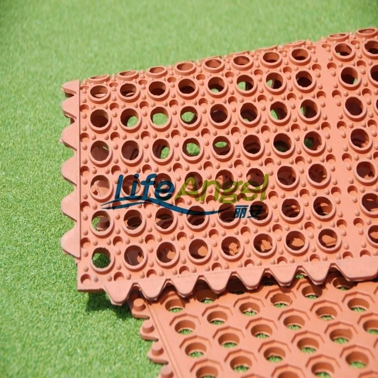 Rubber Door Mat and Anti-Slip Kitchen Rubber Mat with Interlock
