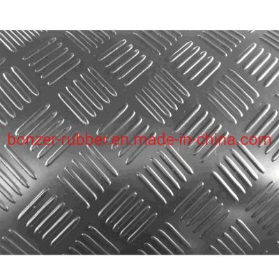 3-8mm Anti Slip Nonskid Checker Pattern Rubber Floor Rubber Sheet