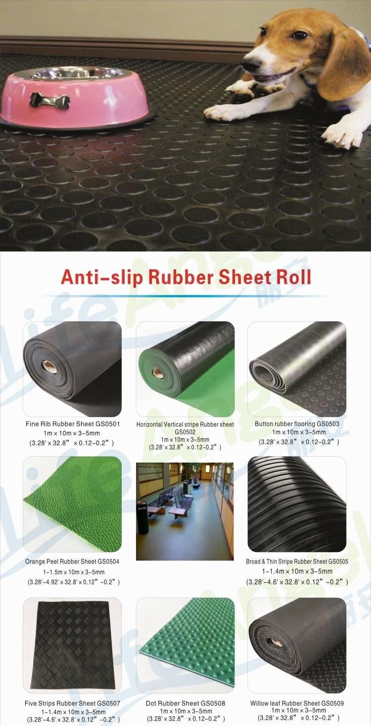 New Custom High Density Eco-Friendly Natural Rubber Mat