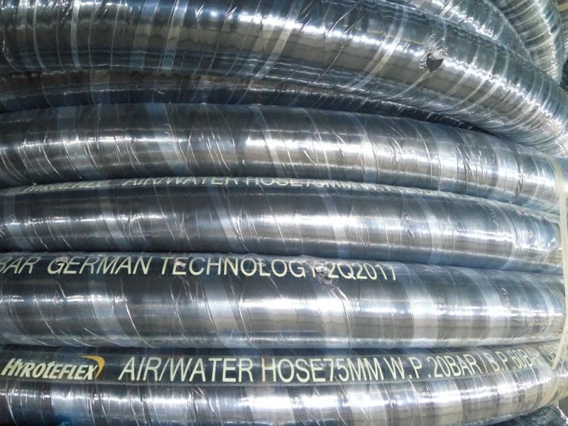Black Wrapped Cover Air Water Delivery Hose/Rubber Water Suction Hose