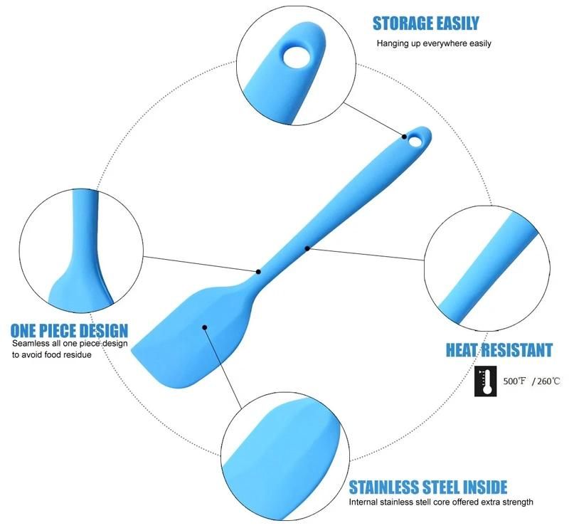 Manufacturer Supply Silicone Spoon with Food Grade for Baby Feeding