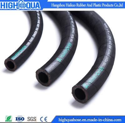 Fabric Flexible Rubber High-Pressure Hydraulic Hose for Industrial with ISO9001 RoHS En ISO3821 FDA Reach Certification