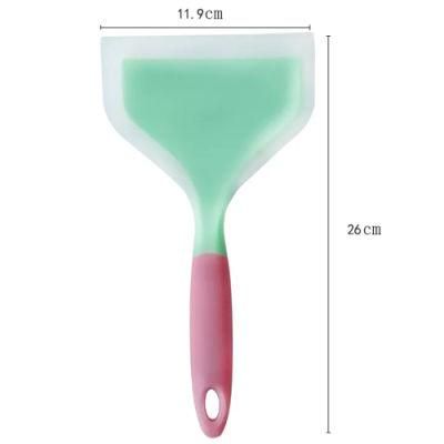 Colorful Design Solid Heat-Resistant Non Stick Baking Cooking Utensil Silicone Scraper Spatula