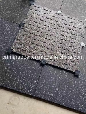 1mx1m*25mm Rubber Gym Mat Cross Fit Rubber Flooring Tile for Gym Equipment Indoor and Outdoor