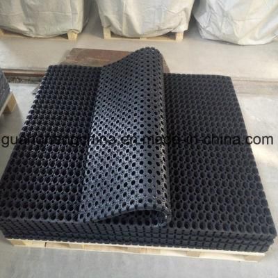 Black/Green/Red Color Drainage Anti-Slip Ship Deck Rubber Mat