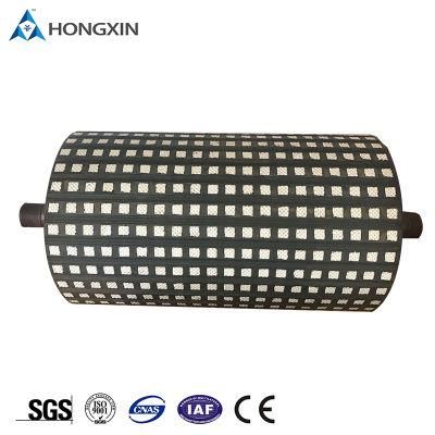 Belt Conveyor Drive Drum Ceramic Rubber Liner Ceramic Coating Roller Rubber Strip Lagging Rubber Lining for Pulley