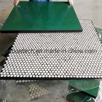Chute Ceramic Liner Tile in Vulcanized Rubber Compound