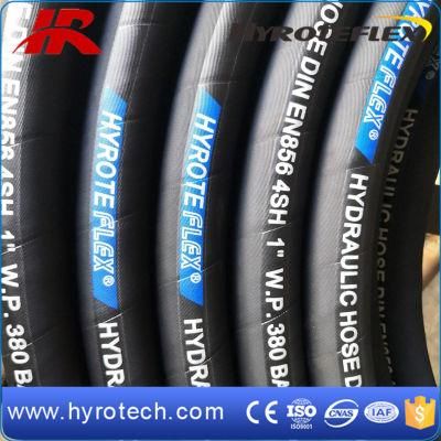 Four Steel Wires High Pressure Rubber Hose DIN En856 4sh