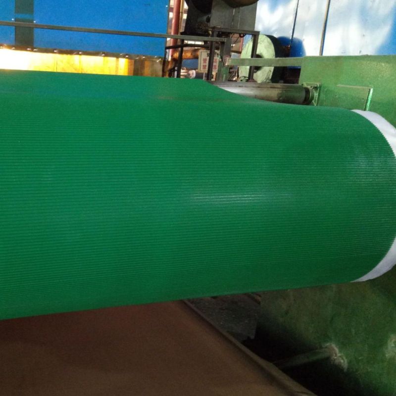 Green Anti Slip Fine Ribbed Rubber Mat /Rubber Sheet