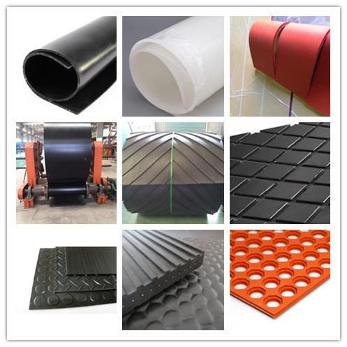 6mm 24MPa Buffer Side Rough Side Elastic Natural Gum Latex Rubber Sheet