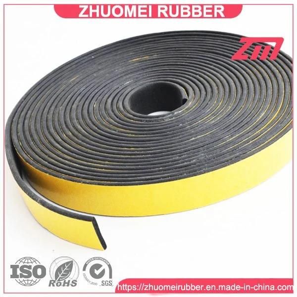 Semi Circle Sponge Rubber Seal with Adhesive Tape