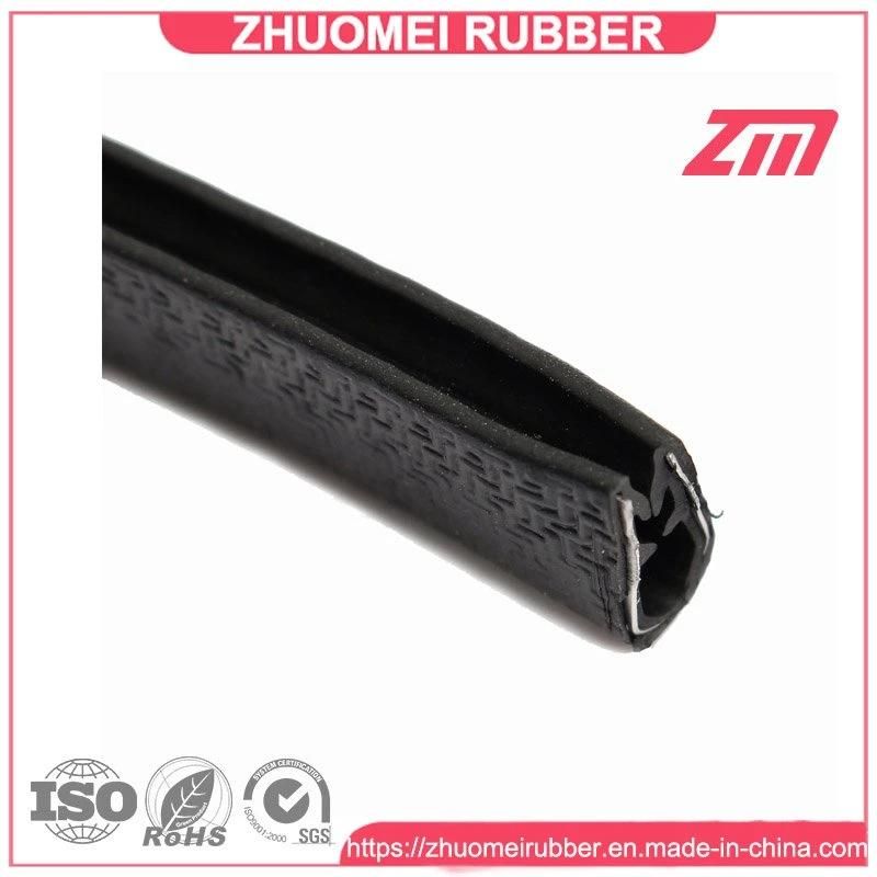 Small Size Flexible PVC Rubber Seal Strip Metal Clips
