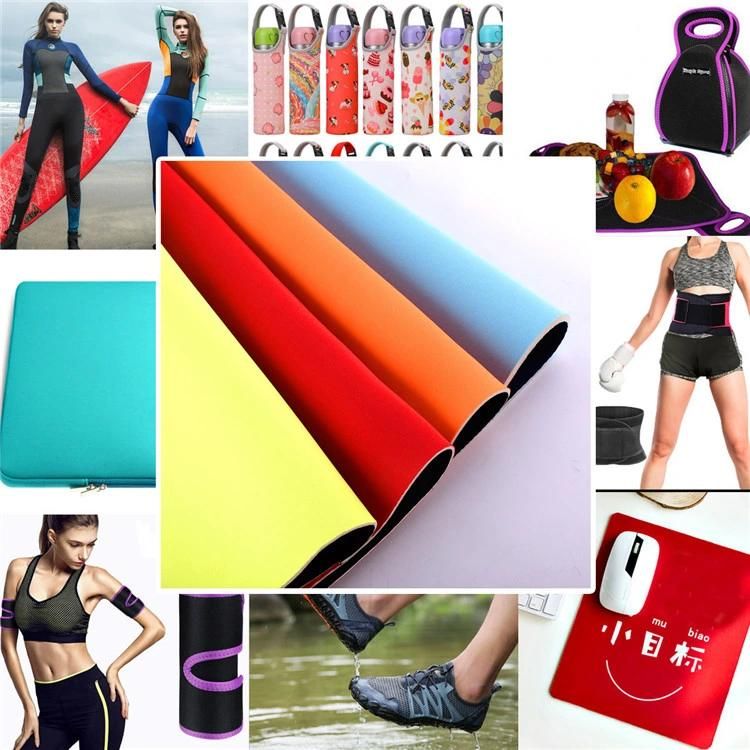 SBR, SCR, Cr Neoprene Material 2mm Neoprene Fabric for Clothing Neoprene Fabric for Sale Neoprene Material with Fabric