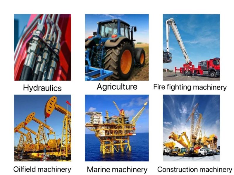 En853 1sn / SAE 100r1 at High Pressure Hydraulic Rubber Hose with Carbon Steel Crimping Fittings and Coupling