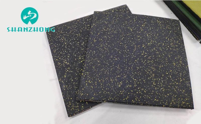 25 mm Thick Neat Surface Flame Retardant Rubber Flooring Elastic Non-Slip Mats