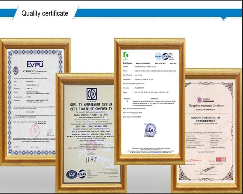 EPDM / SBR /Cr/Neoprene NBR/Nitrile Silicone Natural Anti Slip Rubber Sheet