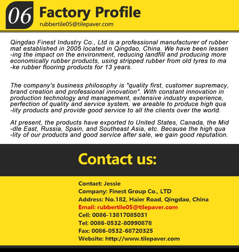 Factory Fitness Rubber Flooring Crossfit Rubber Flooring Gym Flooring SGS Fire Rating Certificates