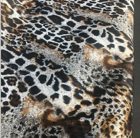 Fashion Leopard Printing Soft Fabrics Sponge Neoprene for Tote Bags
