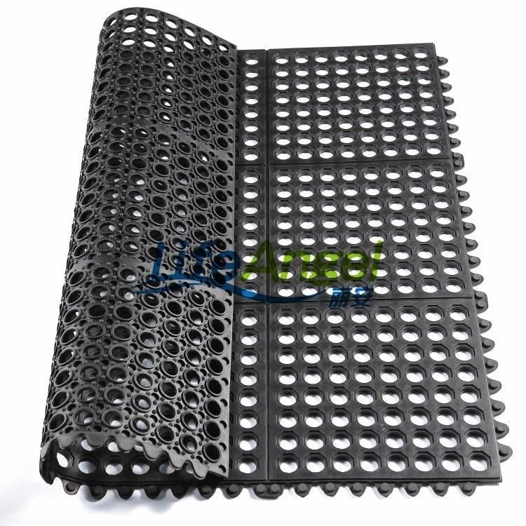 Rubber Door Mat and Anti-Slip Kitchen Rubber Mat with Interlock