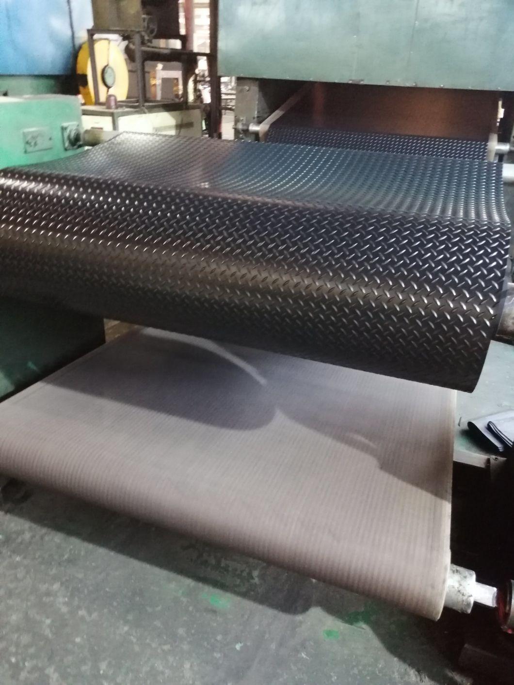 High Quality Insulation Willow Leaf Pattern Rubber Sheet Floor Mat