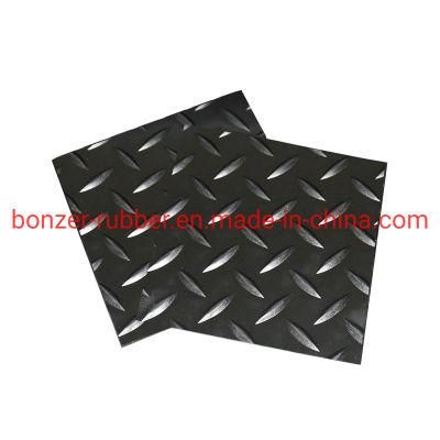 Customized Color Non-Slip Diamond Willow Thread Pattern Rubber Mat / Rubber Floor / Rubber Sheet