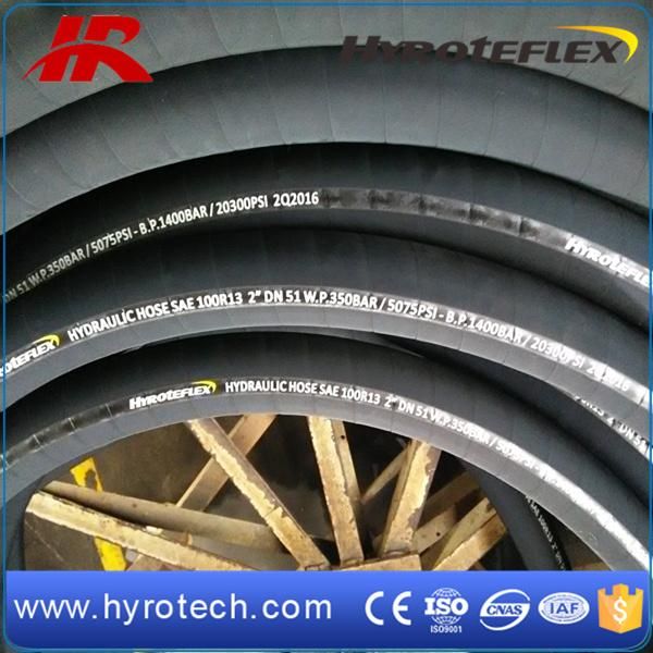 4 Wires Spiral High Pressure Hydraulic Hose SAE 100 R13 for Machinery