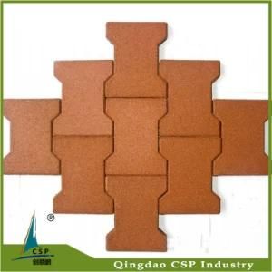 Outdoor Playground Colorful Recycled Rubber Floor Tile