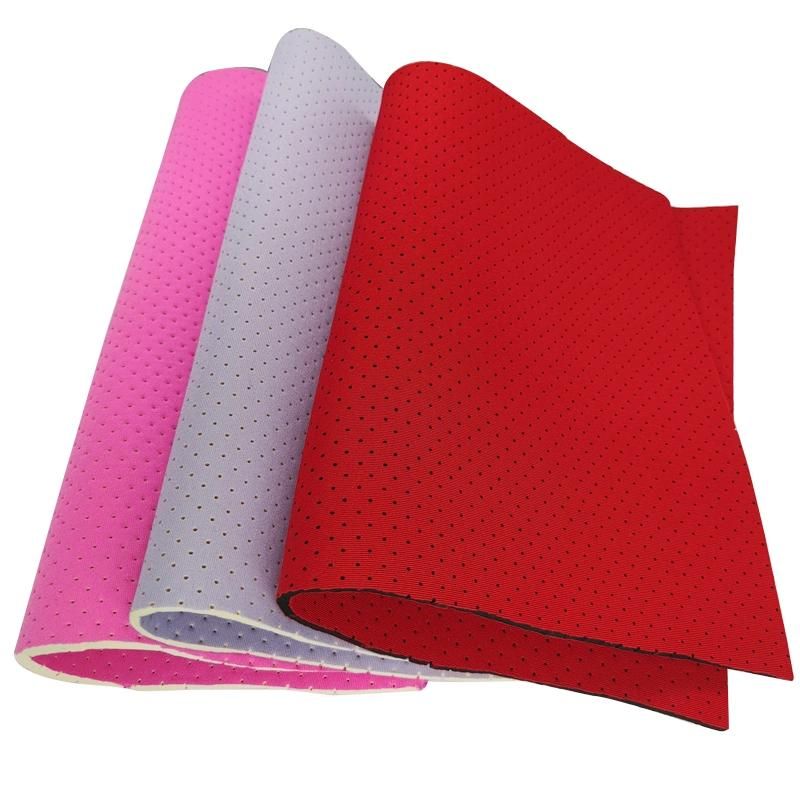 Breathable More Than 15 Moulds Perforated Grey Fabric Neoprene