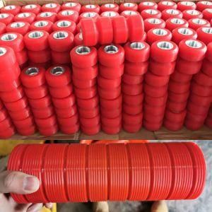High Quality Rubber Polyurethane Drive Conveyor Roller with Gloove
