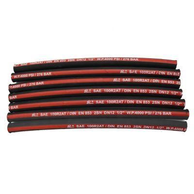 Dn25 88 Bar High Pressure Cloth Surface Hydraulic Rubber Hose
