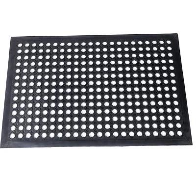 Anti-Fatigue Comfort Rubber Floor with Drainage Holes