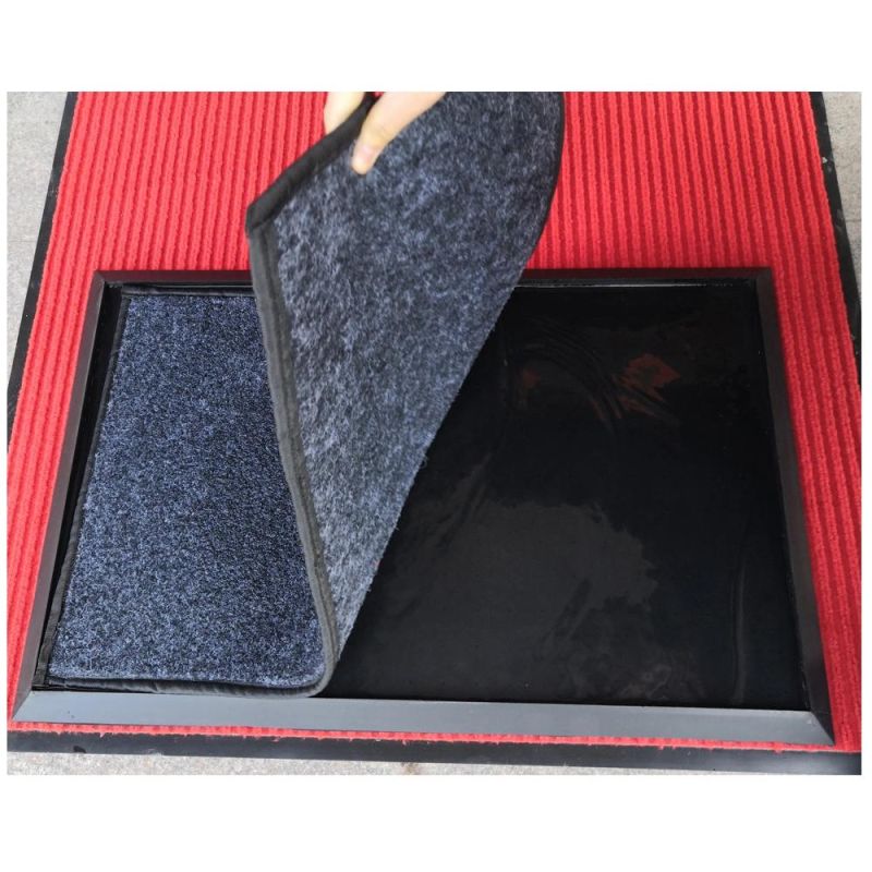Disinfection Mat Rubber Tray and Carpet Shoe Sanitizer Mats Shoe Disinfectant Dispensing Mats