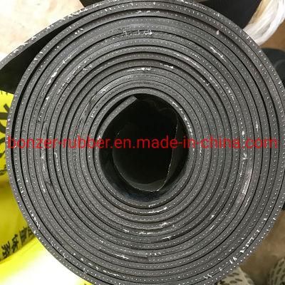 China Wear-Resistant Tear-Resistant Cloth Nylon Insertion Rubber Flooring Mat / Rubber Sheet