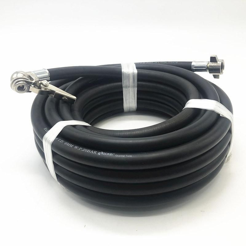 Tire Inflating Hose with Fittings for Truck and Trailer