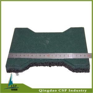 25mm Thickness Green Color Dog Bone Rubber Tile for Horse