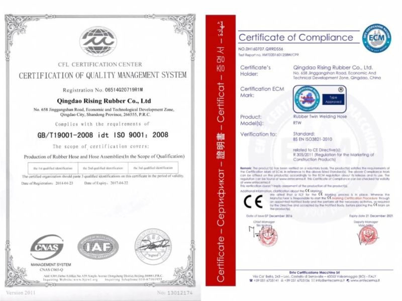 Twin Welding Hose Oxygen Acetylene Rubber Gas Hose